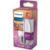 Signify LED lampa E27 dimbar | C35 frostad | 3.4W []