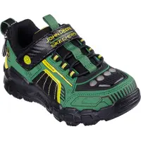 SKECHERS Skor m. Ljus - Rugged Starkt - John Deere - Grön/Svart - - 27 - Blinkande skor