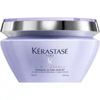 Kérastase Blond Absolu Masque Ultra-Violet 200ml, Kvinder, Blondt hår, Blond, 200 ml, Farvebeskyttet, Hyaluronsyre