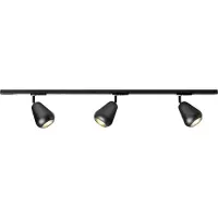 Nuura taklampa Anoli Spot Track 3 svart, metall 3, dimbar, Svart, Vardagsrum / matsal, Metall, Skandinavisk