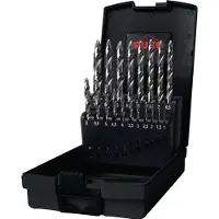 RUKO Borrsats för metall ULTIMATECUT FLOWSTEP; DIN 338; HSS-Co; 1-10 mm; 19 st.