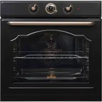 Gorenje Classic BOS67371CLB - Ugn - inbyggd - fördjupning - bredd: 56 cm - djup: 55 cm - höjd: 59 cm - med självrengöring - Klass A - matt black