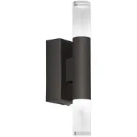 Schöner Wohnen Vägglampa Twice, dimbar, Svart, Badrum, Metall, Modern, Vägglampa, sänglampa, sänglampa vägg