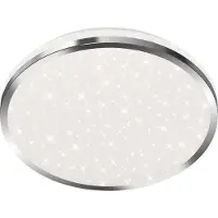 Briloner LED taklampa Acorus, Förkromad / silver, Badrum, Syntetmaterial, Modern, LED-taklampa