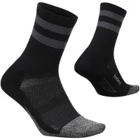 Feetures Elite Light Cushion Mini Crew High Top Socks Black, Size M