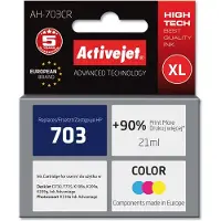 ActiveJet AH-703CR Ink (Replacement HP 703 CD888AE Premium 21 ml color).