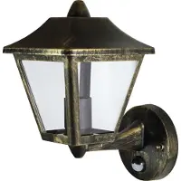 Ledvance ENDURA CLASSIC Tradition, Väggbelysning för utomhusbruk, Svart, Guld, Gjuten aluminium, IP44, Entré, Fasad, Trädgårdsgång, Terass, I