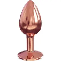 Dorcel Diamond Plug S - analplugg i aluminium - liten (roséguld)