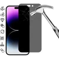 Mtp Products iPhone 16 Pro Max Privacy Härdat Glas Skärmskydd