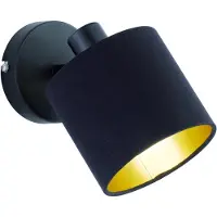 TRIO TOMMY, Utanpåliggande spotlight, E14, 1 lampor, LED, 230 V, Svart