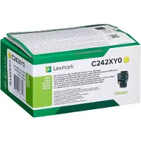 Lexmark C242XY0 Tonerkassett gul 3.500 sidor