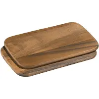 Zassenhaus Skärbräda 2-pack 26x17 Cm - Skärbrädor Gummiträ Mörkt Trä