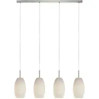 Eglo BATISTA 3 LÅNGBORD 4L BS/VIT STRUKTUR