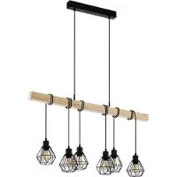 Eglo TOWNSHEND 5 LÅNGBORD 6L SVART/EG
