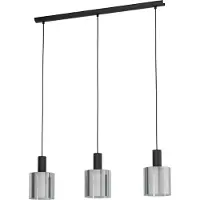 Eglo Glas pendellampa Gorosiba, dimbar, Svart, Vardagsrum / matsal, Glas, Pendellampa