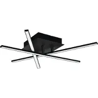 Eglo LASANA 3 vägg- eller taklampa modern svart/vit design