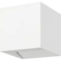Eglo Vägglampa utomhus Calpino 3, Vitt / opal, Aluminium / grå / zink, Modern, Utomhusvägglampa