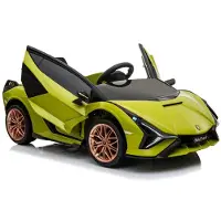 Leggodt Lamborghini Sian 12V el-lastbil, grön