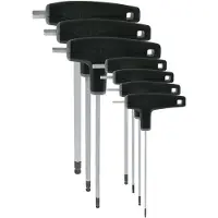 VAR Verktyg Set Of 7 P Handled Hex Wrenches With Ball Ends