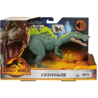Mattel Jurassic World Dominion Roar Strikers Dinosaur Actionfigur med Ljud & Attackhandling, Ichthyovenator
