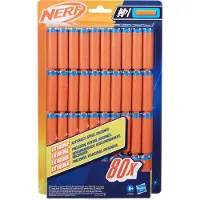 Nerf N Series N1-darts, 80 stycken, Påfyllning, 8 År, 80 styck, Blå, Orange