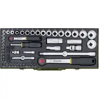 Proxxon Hylsnyckelsats metrisk 1/4, 1/2 56 delar 23040