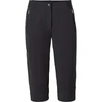 Vaude Women's Farley Stretch Capri III, vandringsbyxor, dam, svart