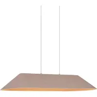 QAZQA Modern pendellampa beige inkl. LED 3-stegs dimbar - Dani
