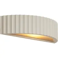 QAZQA Skandinavisk vägglampa vit organisk - Plaster