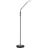 FISCHER&HONSEL GMBH LED golvlampa Dent, dimbar, Svart, Vardagsrum / matsal, Metall, Modern, LED-golvlampa