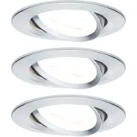Paulmann 93469 Inbyggnadsbelysning Set 3 st LED GU10 19.5 W Aluminium