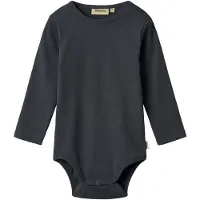 Wheat Body l/ä - Rib - Spencer - Marinblå - - 68 - Body L/Ä