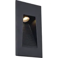 QAZQA Modern infälld vägglampa svart 7 cm inkl. LED IP65 - Trem