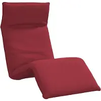 vidaXL Hopfällbar solstol vinröd 175x54x8,5 cm oxfordtyg