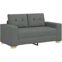 vidaXL Loveseat soffa mörkgrå 160x77x82 cm tyg