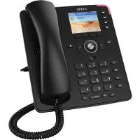 Herma D713 - VoIP-telefon med nummerpresentation - 3-riktad samtalsförmåg - SIP, RTCP, SRTP, RTP, RTCP-XR, ICE, SIPS, SRTCP, SDP - svart