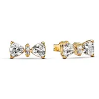 Pandora Timeless Bow 14k gold plated örhänge 263507C01