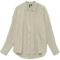 Vero Moda Blus 'VMMELANEY QUEENY' greige
