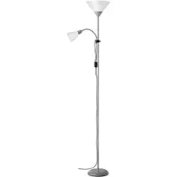 Brilliant Spari Golvbelysning LED E27 60 W Silver, Vit