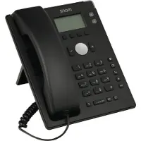 Snom D120 - VoIP-telefon - 3-riktad samtalsförmåg - SIP - 2 linjer - svart
