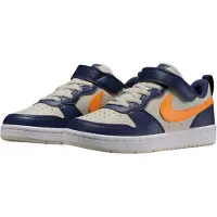 Nike Court Borough Low Recraft PS Midnattsblå Apelsinskal Barn Sneakers Blå Ljus-Orewood-Brun Vit DV5457-126 28