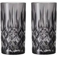 Nachtmann Noblesse Longdrink 39,5cl 2-p - Highballglas & Longdrinkglas Kristallglas Smoke