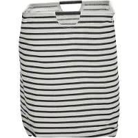 House Doctor - Stripes Laundry Bag - H60 cm - Black/White