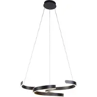 TRIO Lighting Pendellampa Francis, dimbar, Svart, Vardagsrum / matsal, Metall, Modern