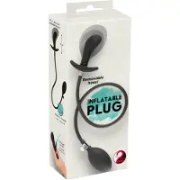 You2Toys - uppblåsbar analplugg (svart)