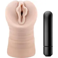 Blush M for Men Ashley - vibrerande masturbator - naturfärg