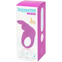 Happy Rabbit - penisring med vibrator - uppladdningsbar - lila