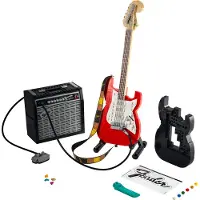 LEGO Set - - 21329 Fender Stratocaster - Gitarr 1970 - Vibrato & 6 strängar - Ampli Princeton Reverb