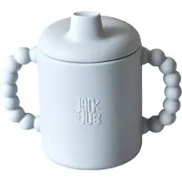 Jack o Juno Mugg m. Pip - Silikon - Bubble - Glacier Grey - - One Size - Mugg