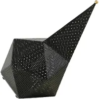 Gubi LED-bordslampa Bagdad, svart, höjd 36 cm dimbar, Svart, Metall, Modern